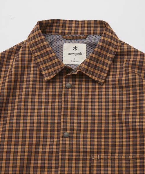 【美品】スノーピーク　チェックシャツ　レディースS snow peak（スノーピーク） 【30%OFF】 SNOW PEAK ORGANIC COTTON