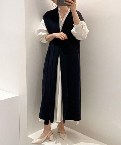 「Girly Doll」 セットアップ FREE グレー×ホワイト レディース_画像4