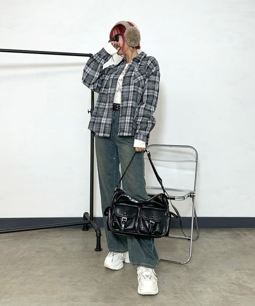 「non-hedge」 ショルダーバッグ FREE レッド レディース_画像3