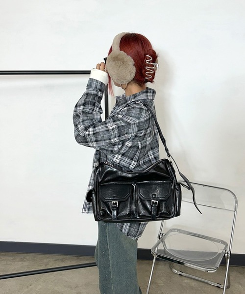 「non-hedge」 ショルダーバッグ FREE レッド レディース_画像4