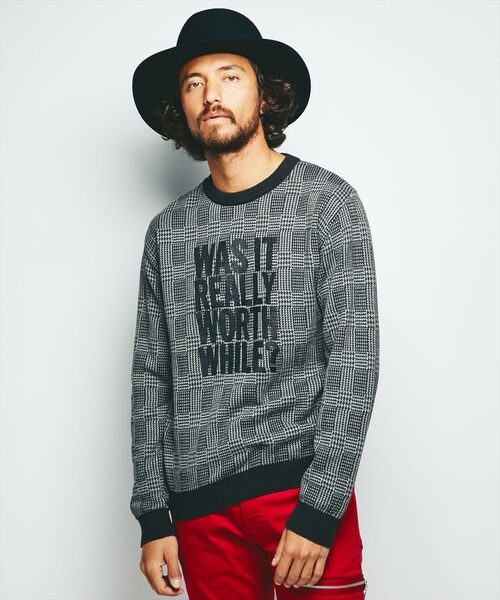 HYSTERIC GLAMOUR（ヒステリックグラマー） 長袖ニット LARGE グレー系