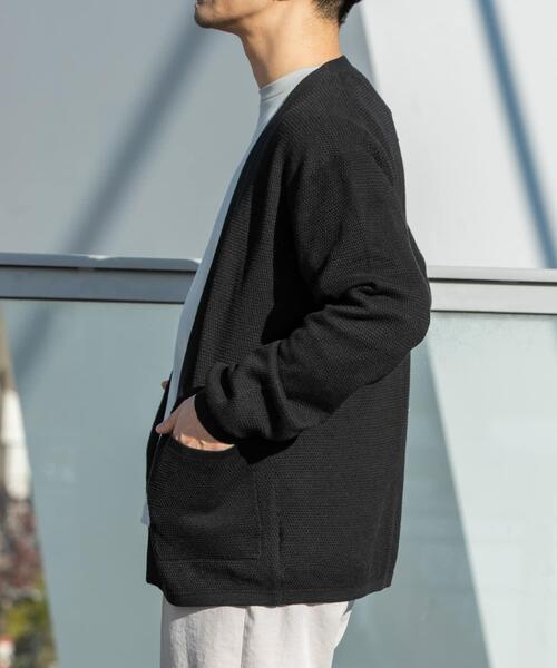 URBAN RESEARCH ROSSO MEN カーディガン 「WEB限定」変形カノコ
