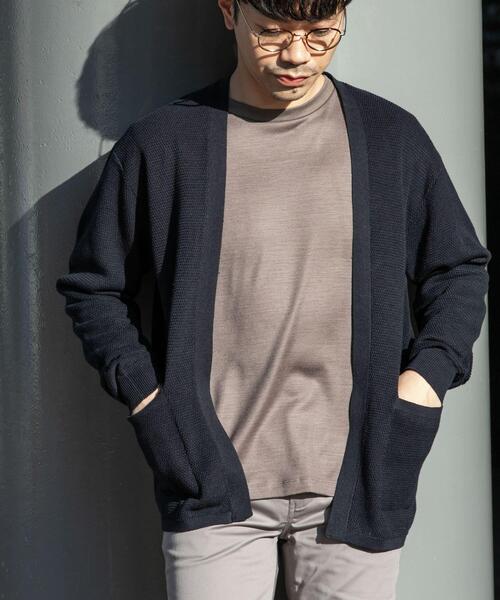 URBAN RESEARCH ROSSO MEN カーディガン 「WEB限定」変形カノコ