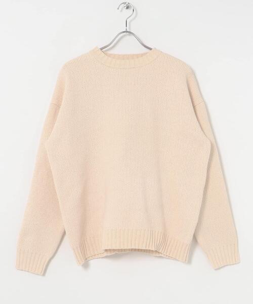 「ITEMS URBANRESEARCH」 長袖ニット LARGE ベージュ メンズ_画像5