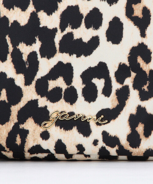 【新品】GANNI レオパード　ビーズバッグ Leopard レオパード スモール ナイロン Bucky バックパック | GANNI