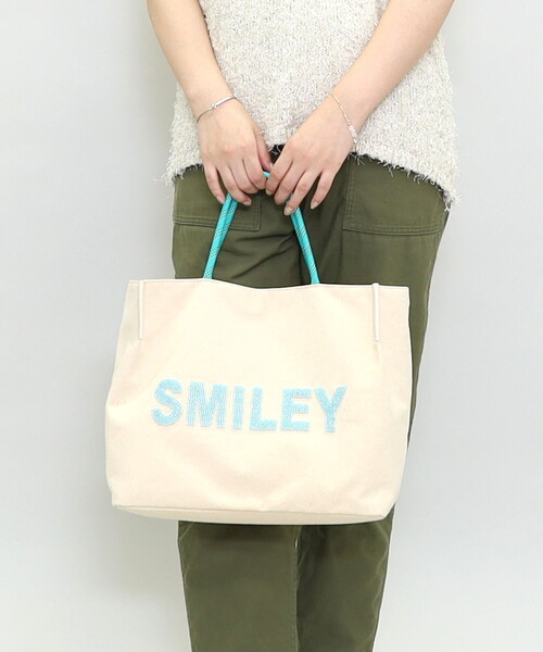 COOCO（クーコ） トートバッグ SMILEY ビーズ刺繍トートバッグ 