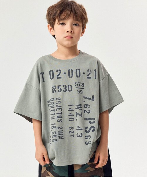 BREEZE（ブリーズ） tシャツ 「WEB限定」KUDOZ.B ステンシルプリント風