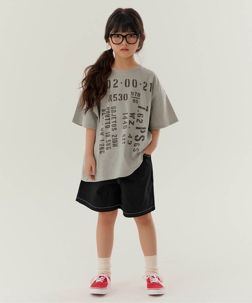 BREEZE（ブリーズ） tシャツ 「WEB限定」KUDOZ.B ステンシルプリント風