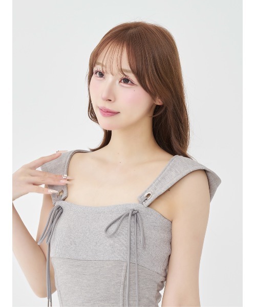 Darich（ダーリッチ） ワンピース フードスウェットプリーツミニ