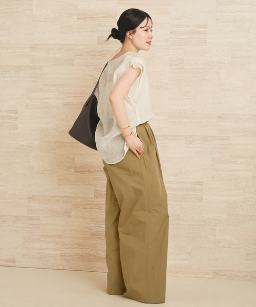プラージュ新品★ enrica ブラウス　ホワイト ENRICA / エンリカ SHEER ブラウス（シャツ／ブラウス）｜Plage