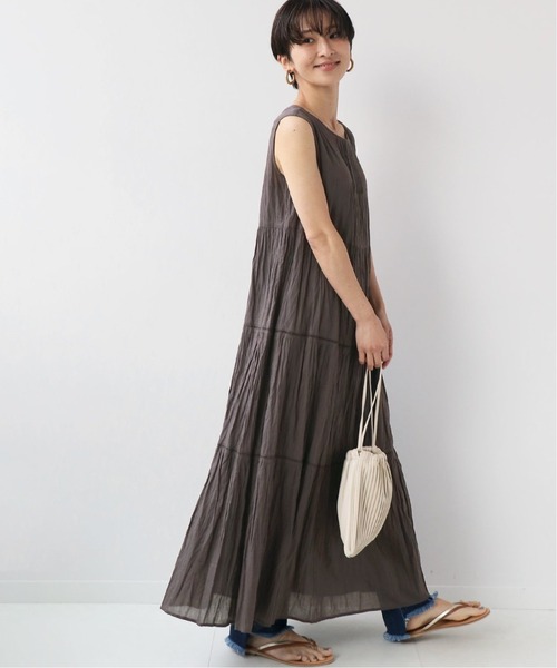 「JOURNAL STANDARD relume」 ノースリーブワンピース FREE ブラウン レディース_画像3