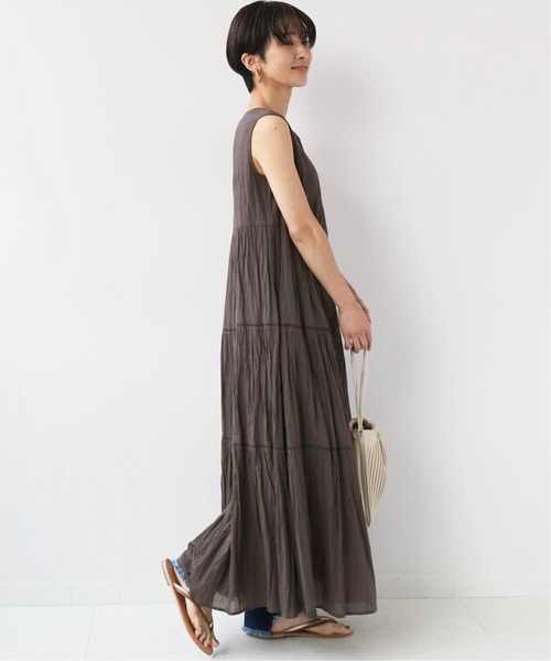 「JOURNAL STANDARD relume」 ノースリーブワンピース FREE ブラウン レディース_画像4