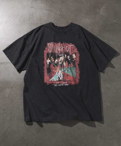 Slipknot グラフィックTシャツ 黒 Black Polyester Men's Slipknot Graphic Tee | Casual T-Shirt with