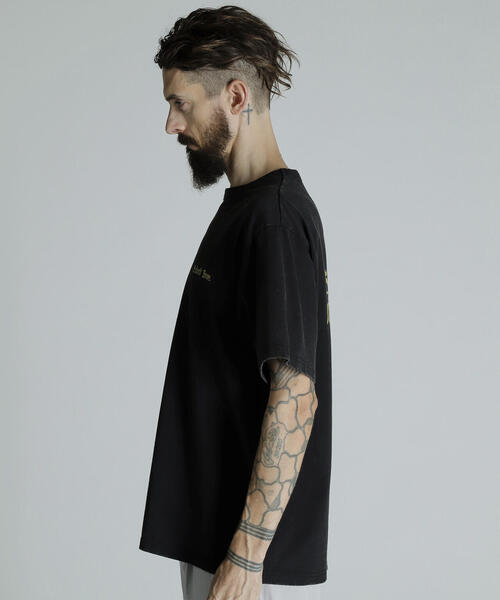 「schott」 半袖Tシャツ L ブラック メンズ_画像6