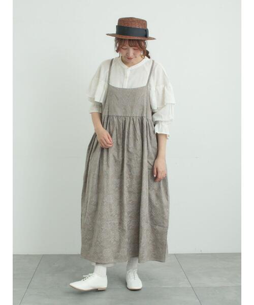 ワンピース 「メルヘン×Samansa Mos2」総刺繍ワンピースの画像