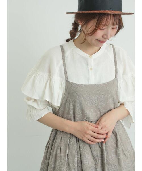ワンピース 「メルヘン×Samansa Mos2」総刺繍ワンピースの画像