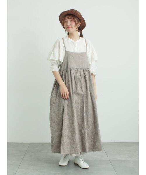 ワンピース 「メルヘン×Samansa Mos2」総刺繍ワンピースの画像