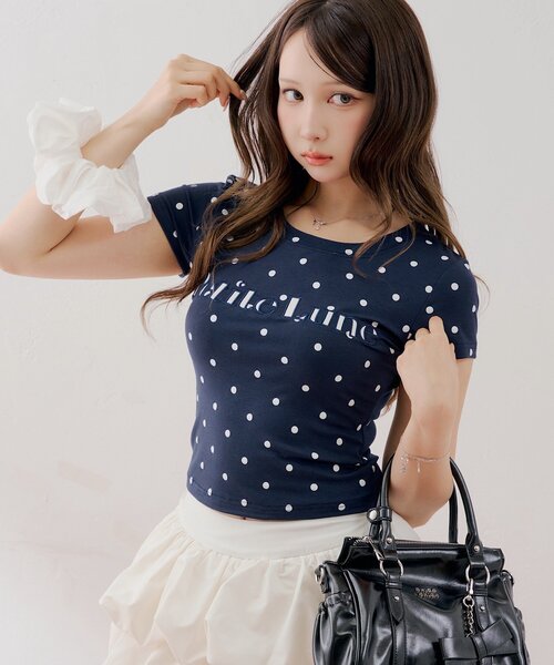 Chico（チコ） tシャツ 半袖 ドットロゴT+シュシュセット レディース