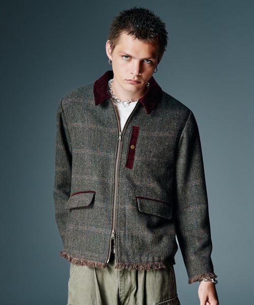 glamb（グラム） ブルゾン アウター Tweed Combination Blouson