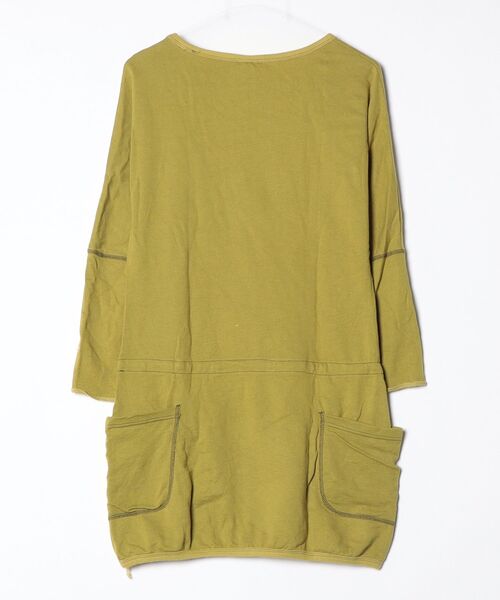 「GOHEMP」 長袖ワンピース X-SMALL グリーン レディース_画像2