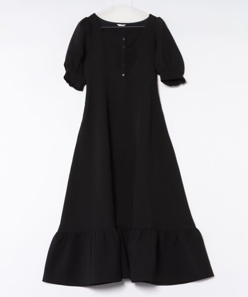 アプレジュール パフスリーブティアードワンピース XL 未使用 apres jour（アプレジュール） ワンピース 半袖 パフスリーブ