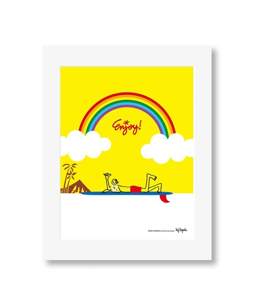 貴重　KOJI TOYODA 豊田幸ニ　原画　GREENROOM 美品 GREENROOM ポスター 「KOJI TOYODA / 豊田弘治」ENJOY HAWAII マット
