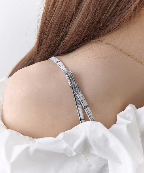 Belle Charme ワンピース 半袖 「Belle Charme」Ribbon Oneshoulder