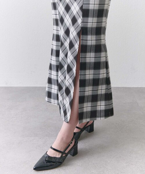Belle Charme ワンピース 半袖 「Belle Charme」Ribbon Oneshoulder