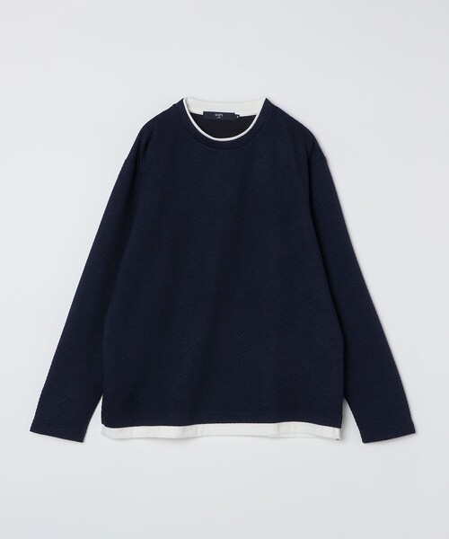 「SHIPS Colors」 長袖Tシャツ X-LARGE ネイビー メンズ_画像4