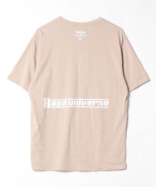 「AAPE BY A BATHING APE」 半袖Tシャツ LARGE ベージュ メンズ_画像2