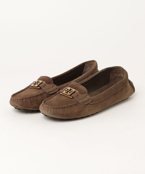Tory Burch 型押しフラットシューズ　ブラウン TORY BURCH（トリーバーチ） シューズ 8.5 ブラウン レディース