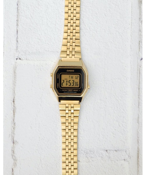 「CASIO」 デジタル腕時計 FREE ゴールド レディース_画像4