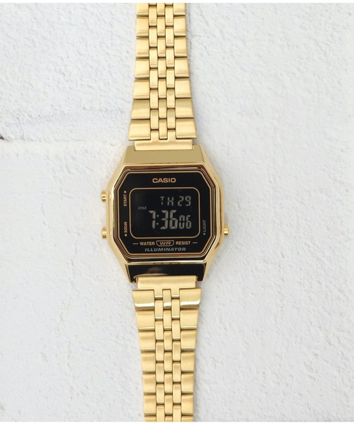 「CASIO」 デジタル腕時計 FREE ゴールド レディース_画像5