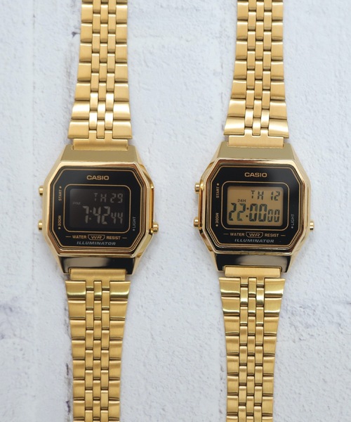 「CASIO」 デジタル腕時計 FREE ゴールド レディース_画像7