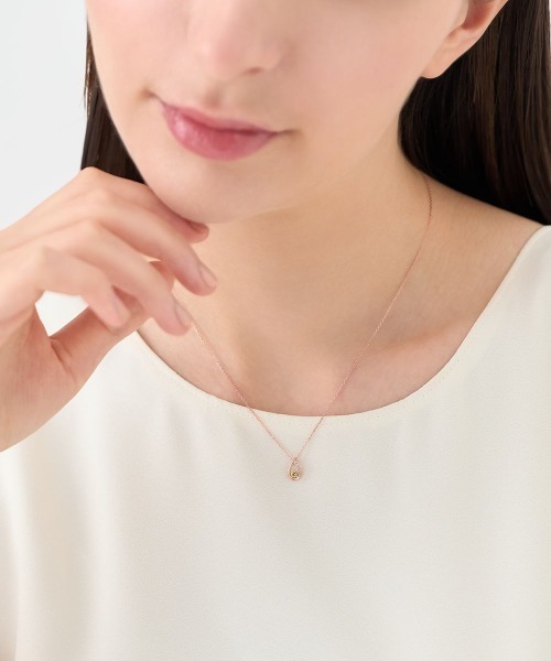 4℃（ヨンドシー） ネックレス 「8月誕生石」シルバー ペリドットしずく