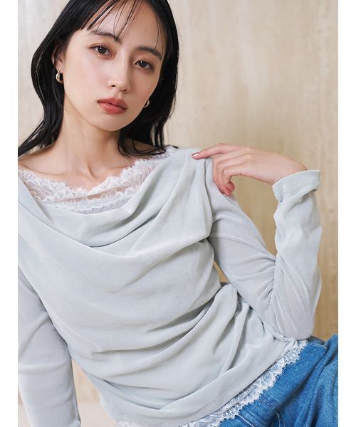 SNIDEL（スナイデル） tシャツ 「USAGI ONLINE/ZOZOTOWN限定」レース