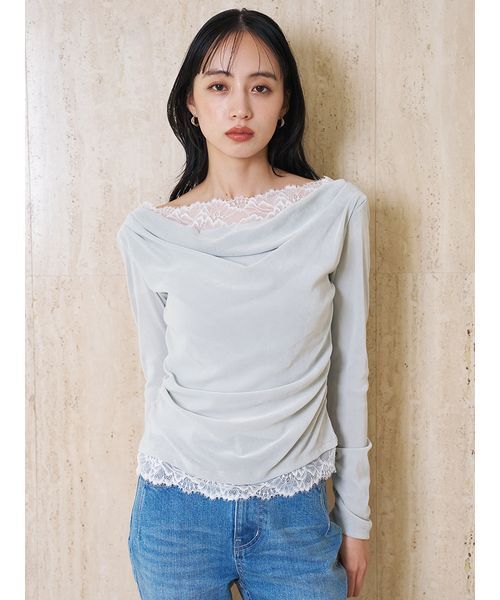 SNIDEL（スナイデル） tシャツ 「USAGI ONLINE/ZOZOTOWN限定」レース