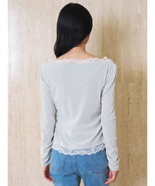 SNIDEL（スナイデル） tシャツ 「USAGI ONLINE/ZOZOTOWN限定」レース