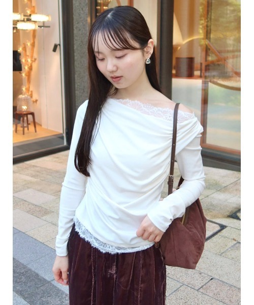 SNIDEL（スナイデル） tシャツ 「USAGI ONLINE/ZOZOTOWN限定」レース