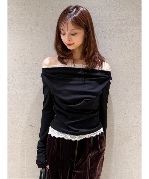 SNIDEL（スナイデル） tシャツ 「USAGI ONLINE/ZOZOTOWN限定」レース