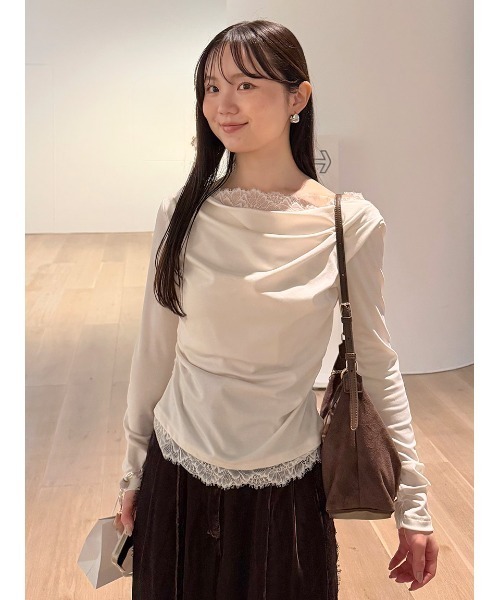 SNIDEL（スナイデル） tシャツ 「USAGI ONLINE/ZOZOTOWN限定」レース