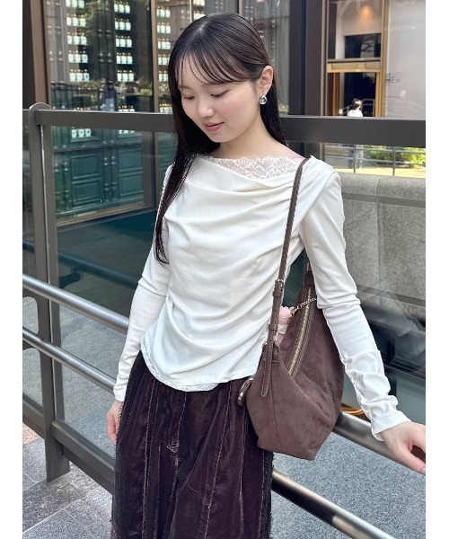 SNIDEL（スナイデル） tシャツ 「USAGI ONLINE/ZOZOTOWN限定」レース