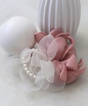ブローチ カラーシフォンコサージュ「結婚式/パ...の詳細画像3