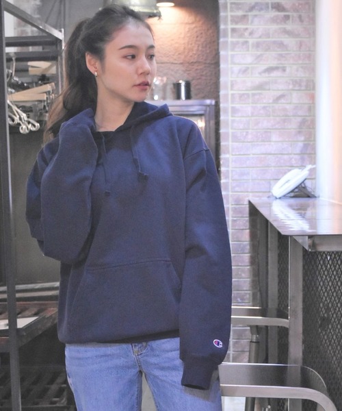 トレーナー スウェット 「CHAMPION/チャンピオン」10oz GARMENT DYED HOODED SWEATSHIRT (UN) レディース Champion トレーナー スウェット 「CHAMPION/チャンピオン」10oz