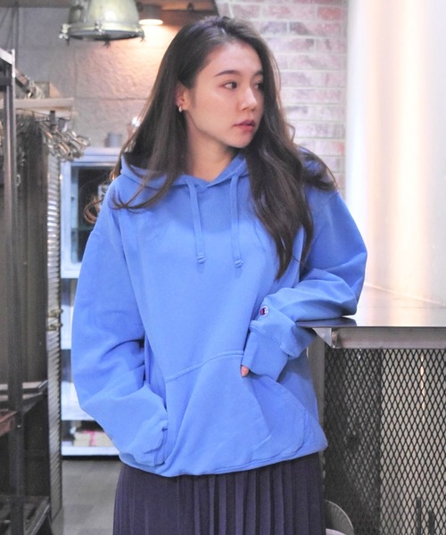 トレーナー スウェット 「CHAMPION/チャンピオン」10oz GARMENT DYED HOODED SWEATSHIRT (UN) レディース