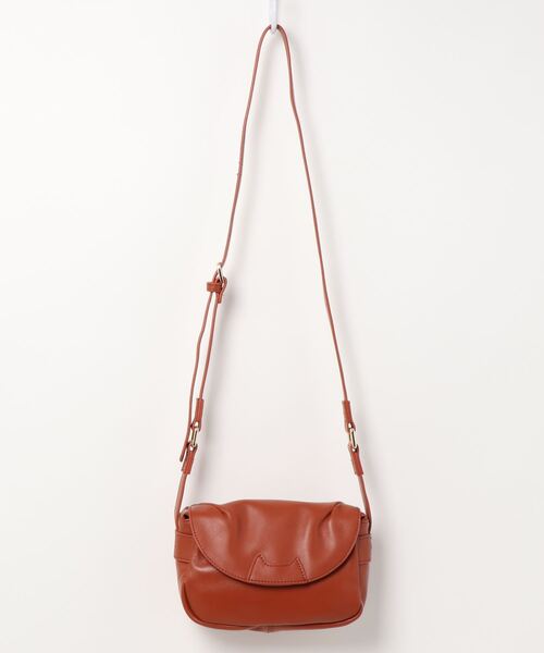 美品 ツモリチサト ネコガオバッグ ミニショルダーバッグ ラムレザー ブラック tsumori chisato CARRY ショルダーバッグ バッグ ネコガオバッグ
