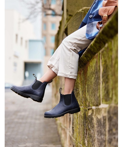 Blundstone ブラック サイドゴアブーツuk7 26.0