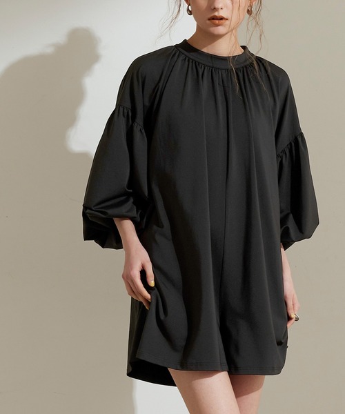 ボリュームギャザーロンパース ラッシュガード seadress SEA DRESS ラッシュガード ボリュームギャザーロンパース