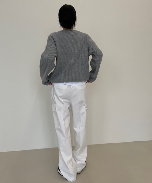 Didot.showroom ワイドパンツ カーゴパンツ ローライズ カーゴパンツ