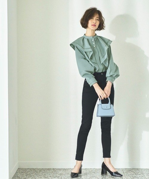 RUIRUE BOUTIQUE ブラウス シャツ 洗える ｜ ハシゴレースケープ
